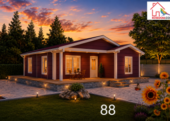 Едноетажна Сглобяема Къща 88 m²