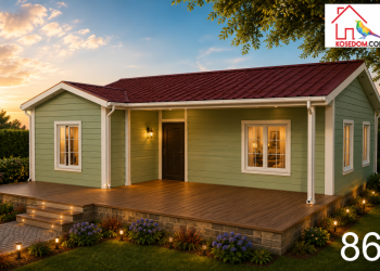 Едноетажна Сглобяема Къща 86 m²