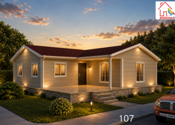 Едноетажна Сглобяема Къща 107 m²